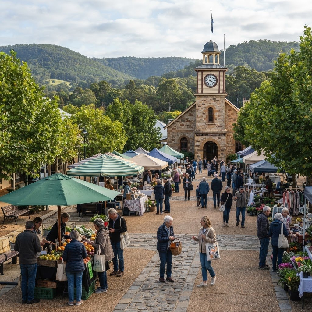 Kalamunda Hills living streetscape illustration